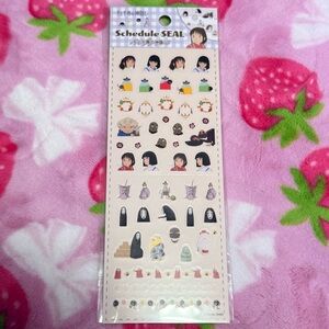 Studio Ghibli Spirited Away Schedule Seal Sticker Sheet Japan Exclusive Planner